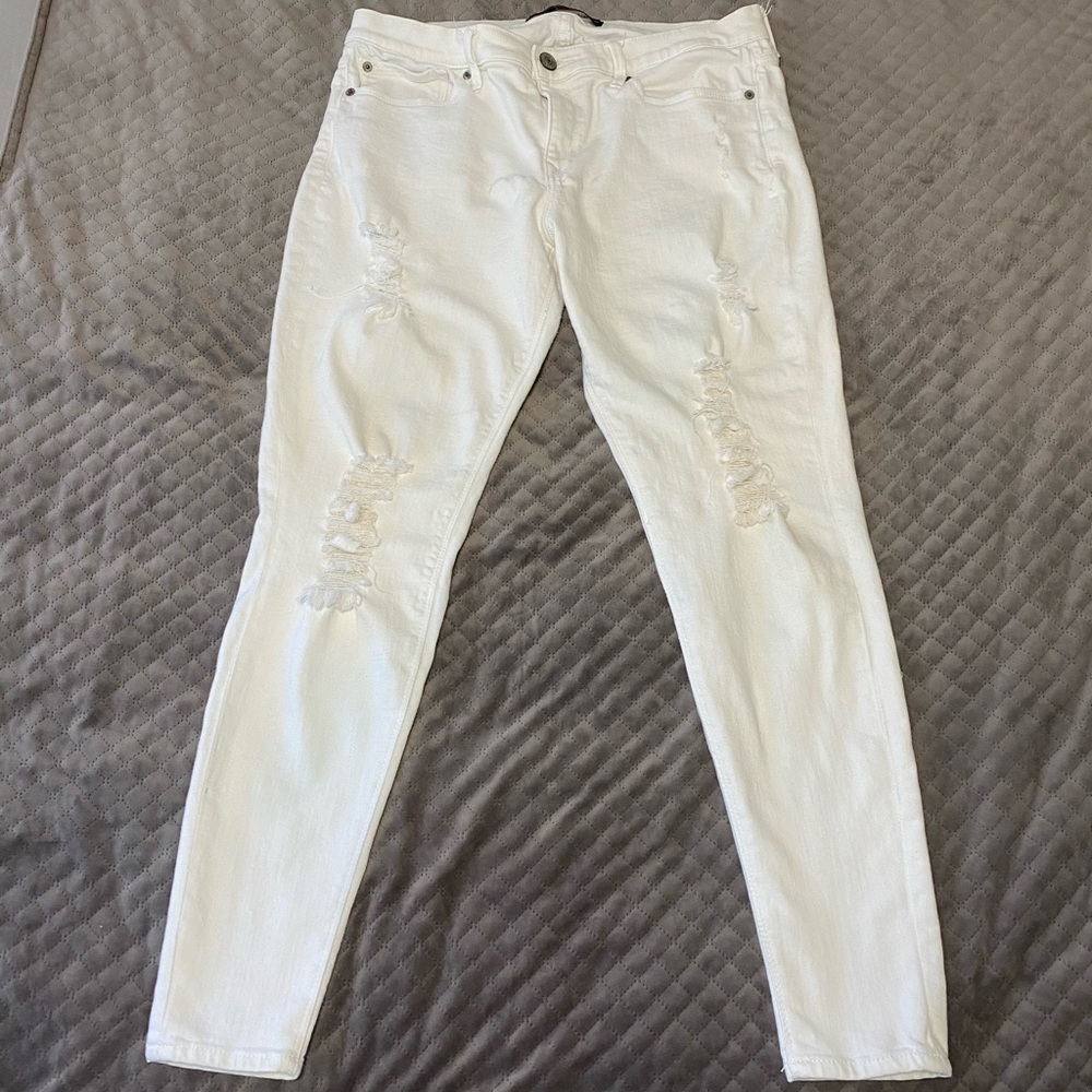 Express White Legging Mid-Rise Jean